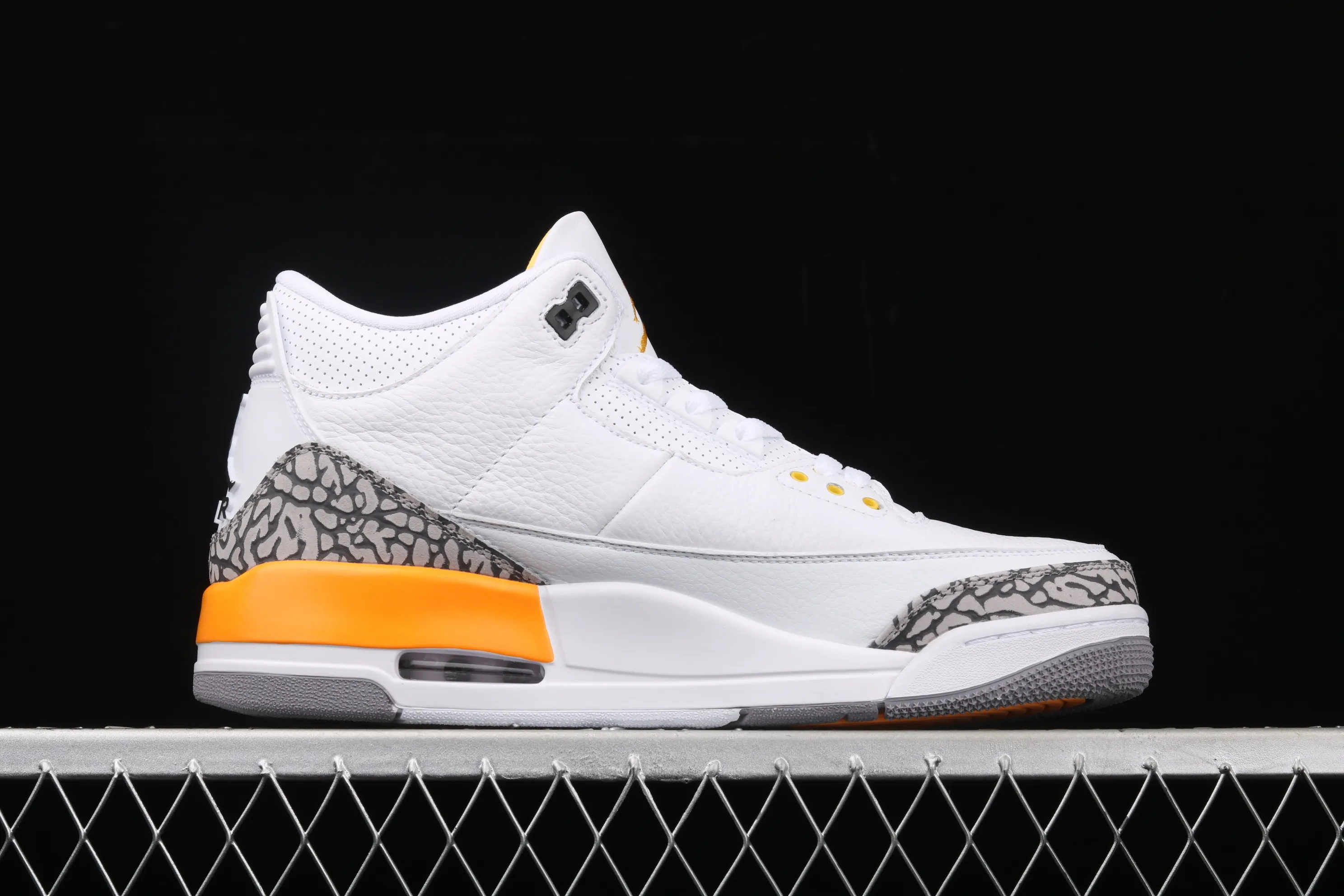 All categories Air Jordan Jordan series basketball shoes Air Jordan 3 Air Jordan 3 Retro "Laser Orange" AJ3 Joe 3 White Yellow White Orange Lakers CK9246-108